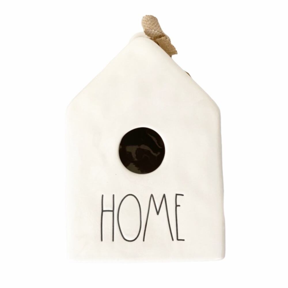 Rae Dunn Magenta Birdhouse Burlap Bow Home